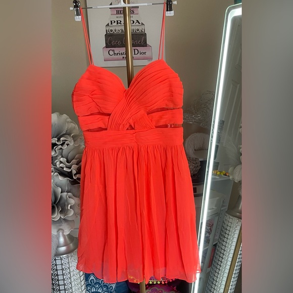 Hailey Logan Bold Orange Dress - Picture 1 of 5